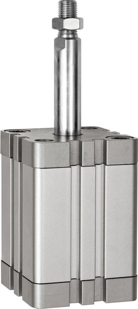 Riegler Kompaktzylinder, einfachw., AG, ausgef., Ø 80, Hub10, G1/8, ISO21287