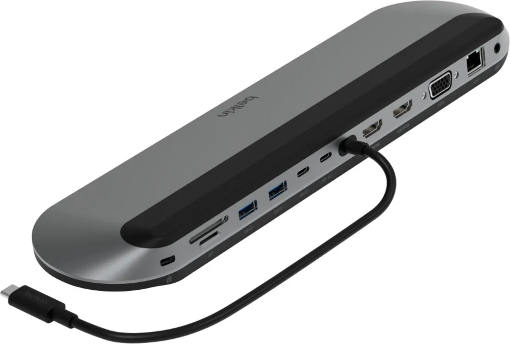 Dock USB-C 100W Belkin double affichage HDMI pour deux écrans 4K