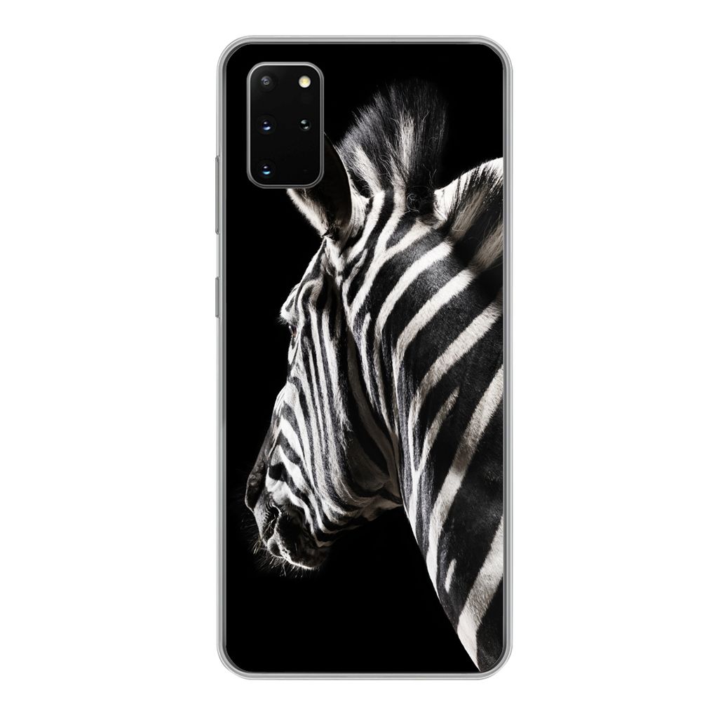 MuchoWow Handyhülle Schutzhülle Hülle für Samsung Galaxy S20 Plus Zebra - Wilde Tiere - Muster Silikon Softcase Handy Hülle - Hartschale