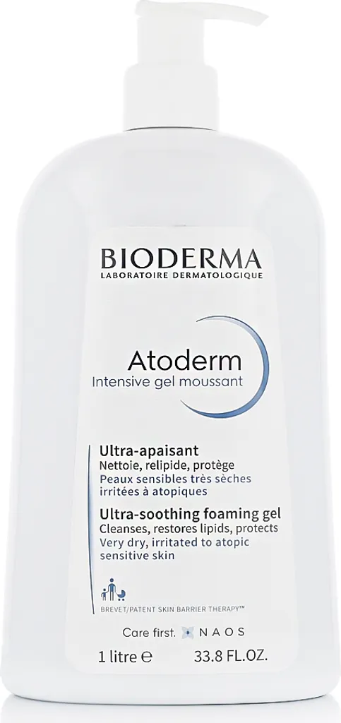 Gel Moussant Anti-Démangeaison Bioderma Atoderm 1000 ml Peau Tirée Solution