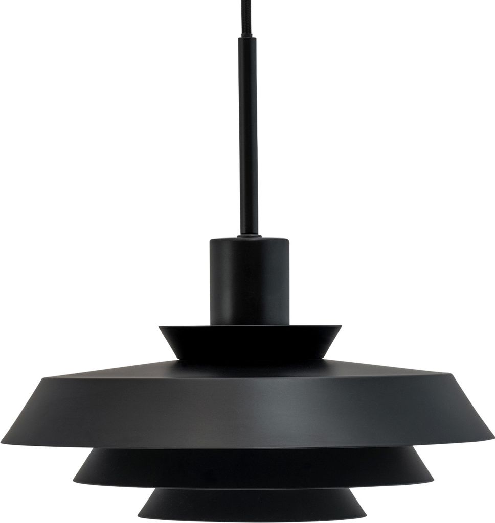 Pendelleuchte LED, Hängelampe, Deckenlampe Pendel, Pendellampe Esstisch, Pendelleuchte für Wohnzimmer, Skandinavische Design, DL30 schwarz