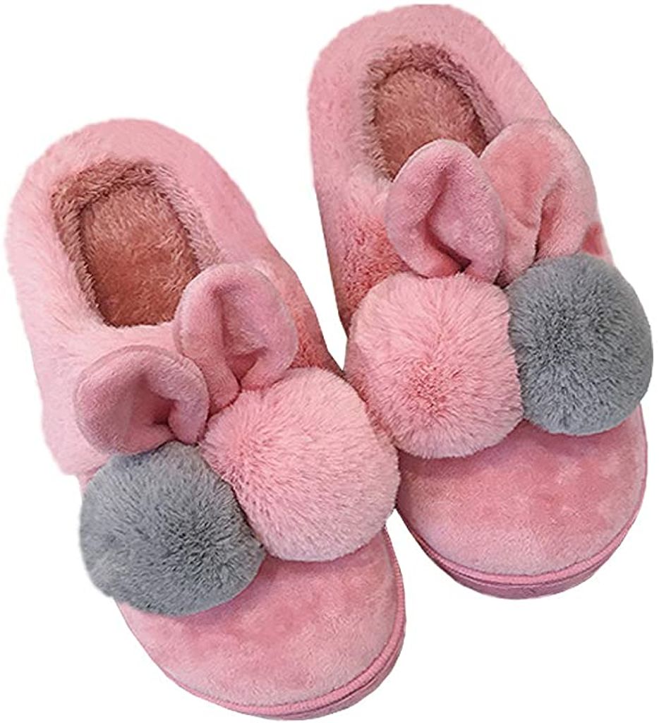 Damen Herren Winter Plüsch Hausschuhe Warm Pantoffeln Innen Slippers Schuhe 