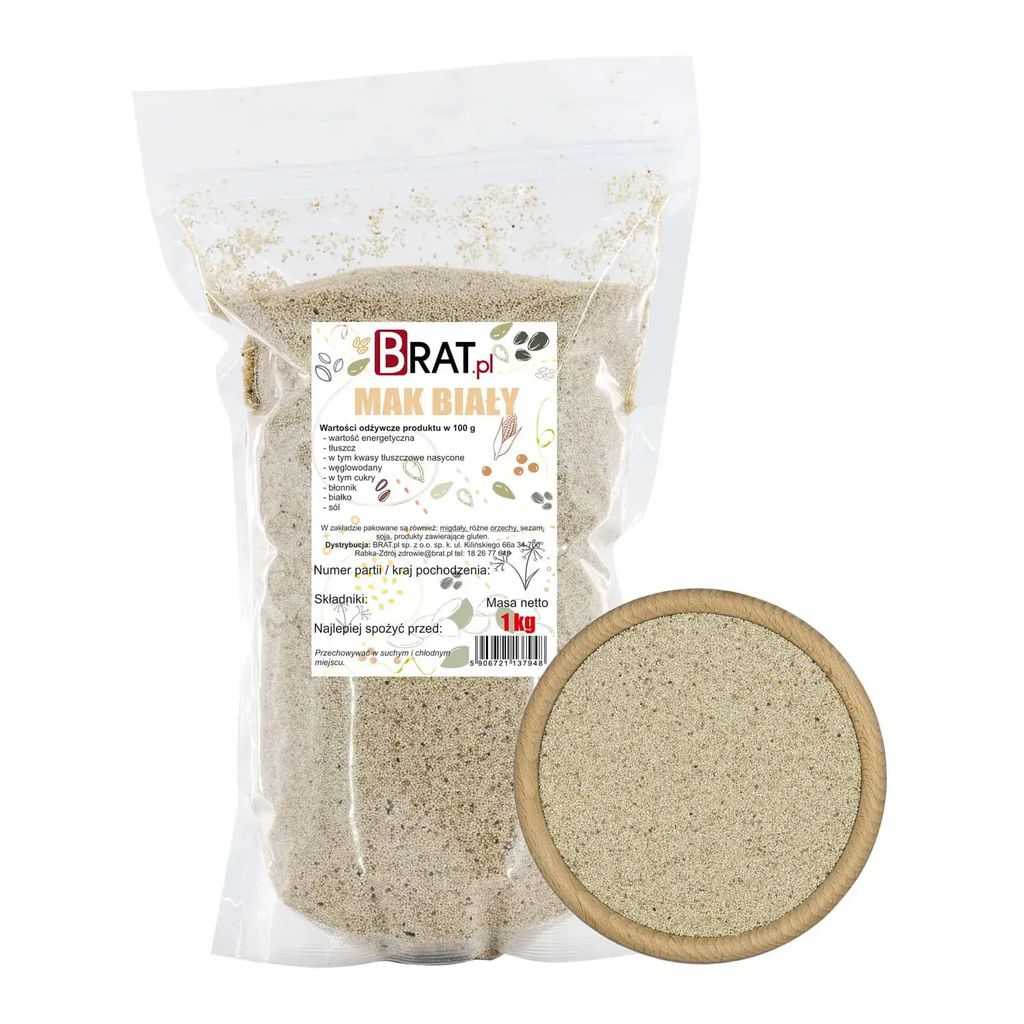 Weißer Mohn 1kg Produktbild 