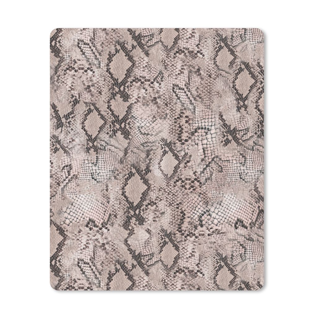 MuchoWow Mauspad Mousepad Tierhaut - Grau - Schuppen 30x40 cm - Mousepads - Maus Mat - Pad - Mausunterlage - Mausmatten