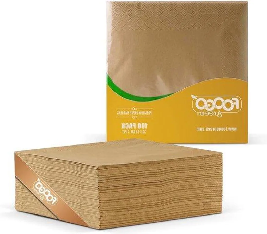 Carrés de Papier Écologiques pour Nettoyage Doux - 33x33 cm Lot 100