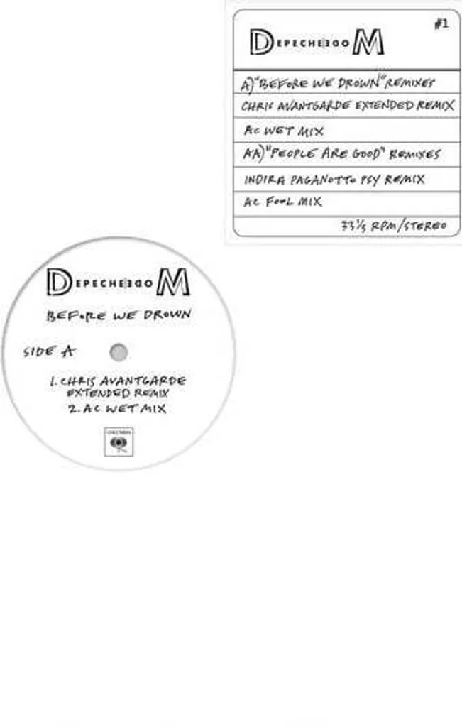 Vinyle Depeche Mode Before We Drown résout le manque de son chaud