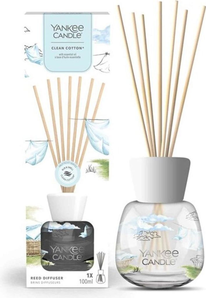 Yankee Candle Diffuseur de Roseau Coton Pur 100 ml Image du produit 