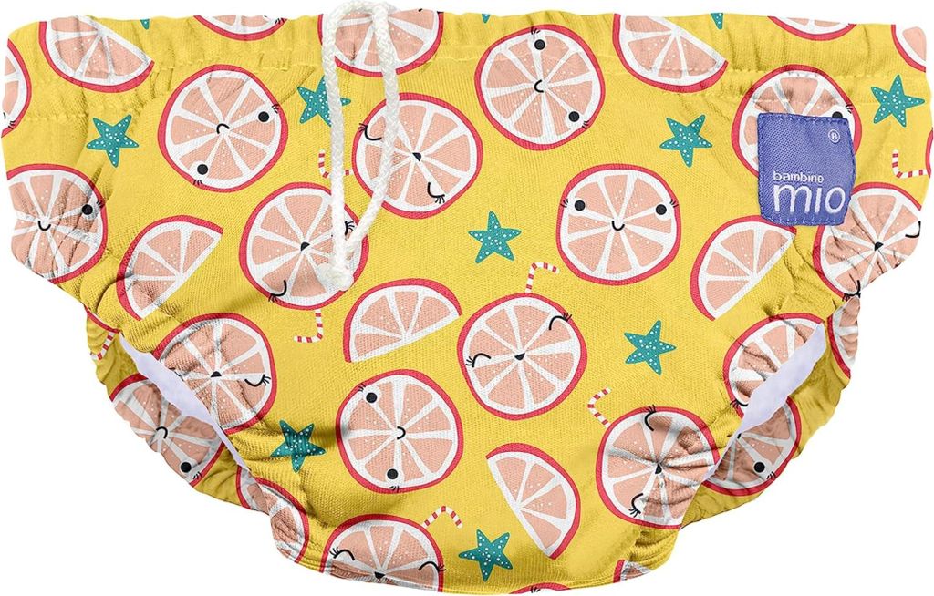 Bambino Mio, revolutionäre wiederverwendbare Schwimmwindel für Babys und Kleinkinder, Jungen und Mädchen, Lässige Limone, L (1-2 Jahre)