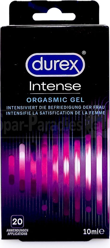 A product box for Durex Intense Orgasmic Gel.