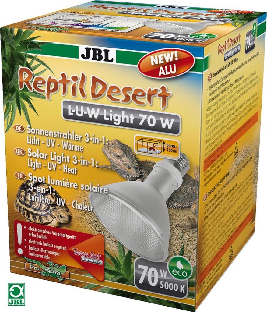 JBL ReptilDesert L-U-W Light aluminium 35W | 70W Productafbeelding 