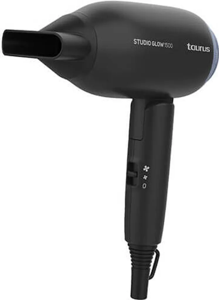 Sèche-cheveux TAURUS Studio Glow 1500 Noir - Puissant et Compact - 8