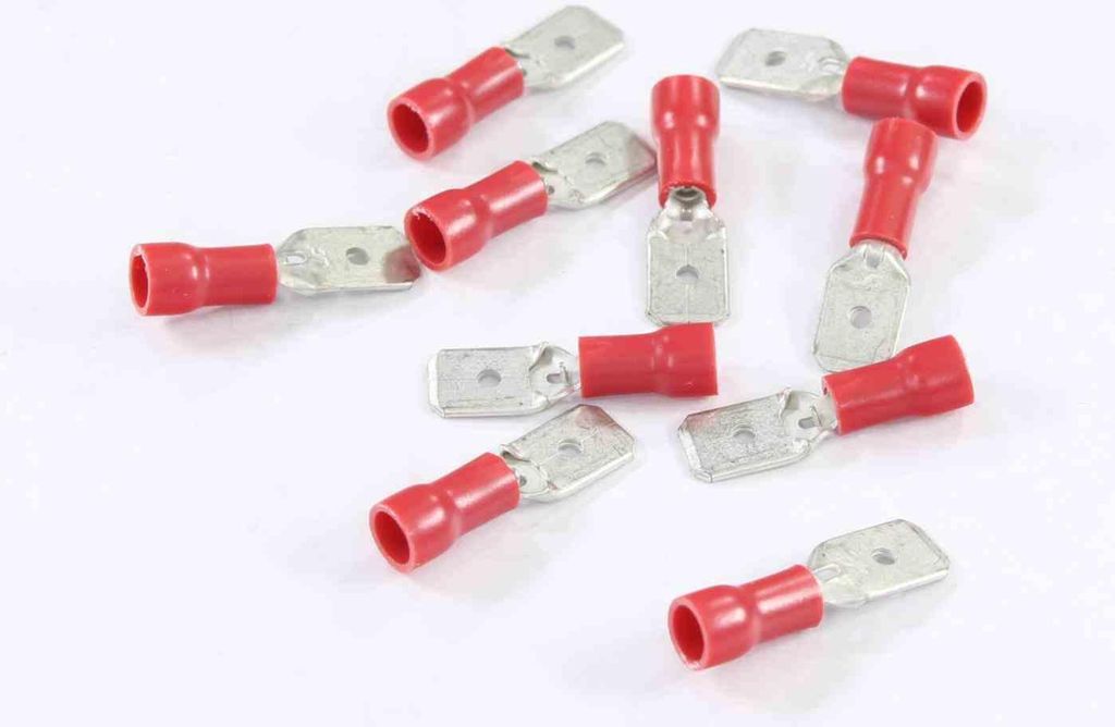 Flachstecker 6,3Mm Männlich Isoliert 0,8Mm, 0,5-1Mm