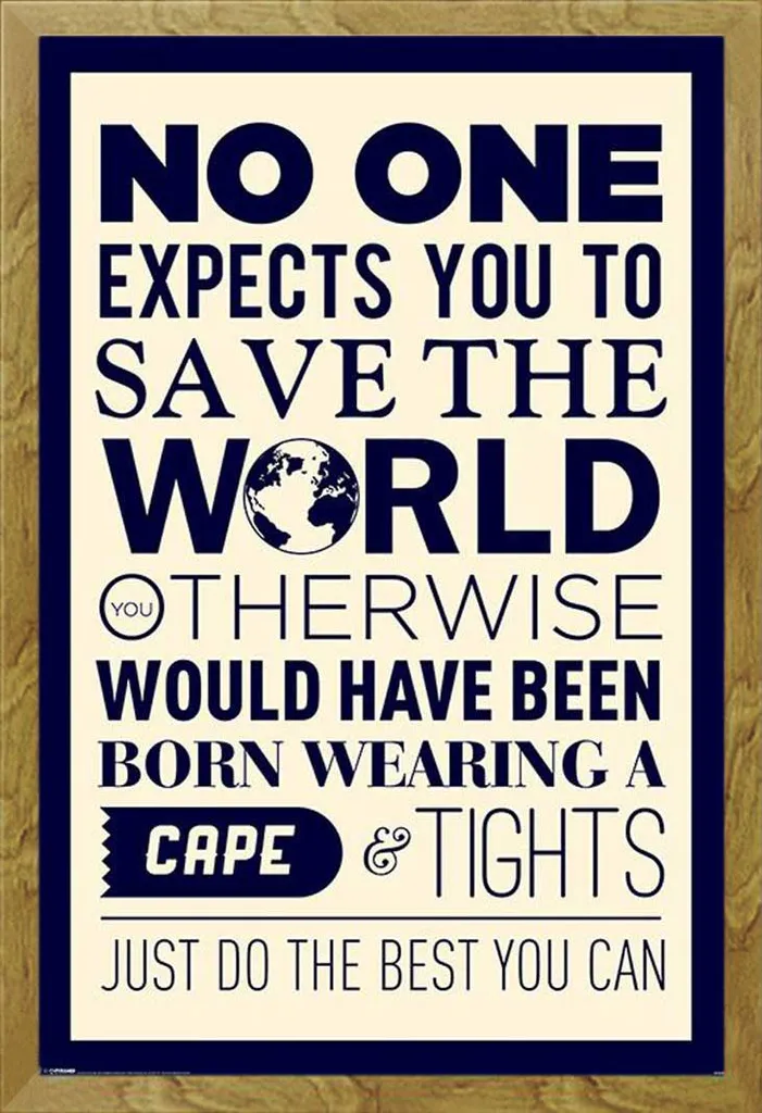 Arreda con Significato: Poster Save The World con Cornice Shinsuke Oak