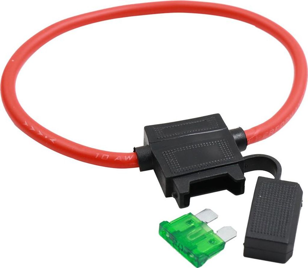 DC 32V 10 Gauge Auto In-Line Sicherungshalter mit 30A Sicherung
