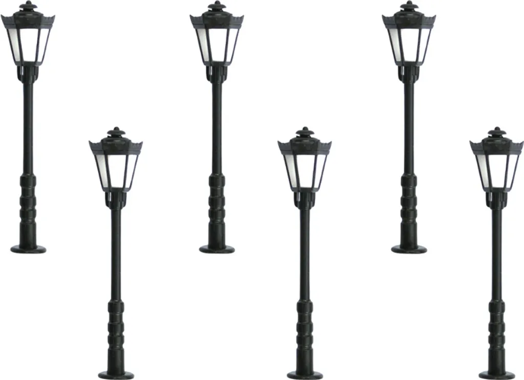 Pack 6 lanternes N Viessmann 64706 solution éclairage LED blanc chaud