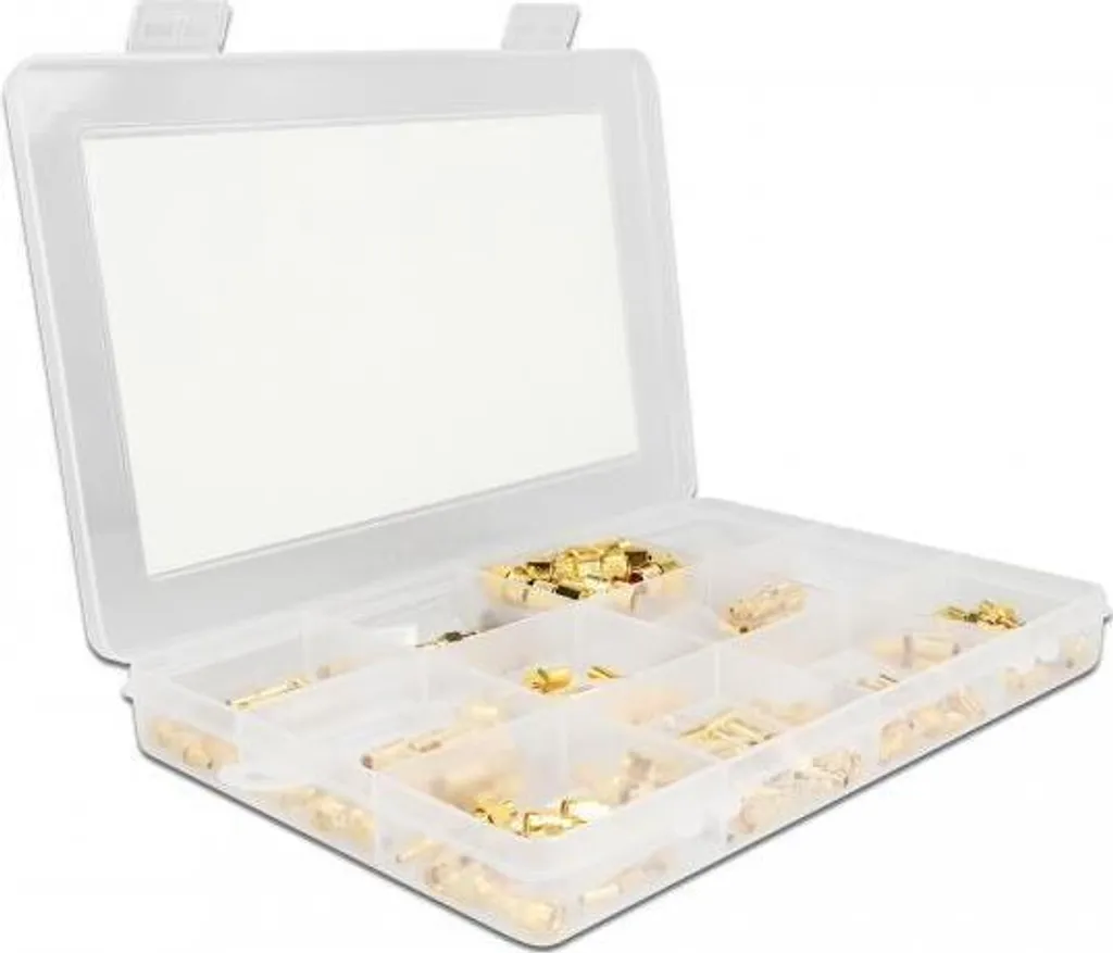 Jeu de prises pour câble Delock robuste avec système de fixation rapide