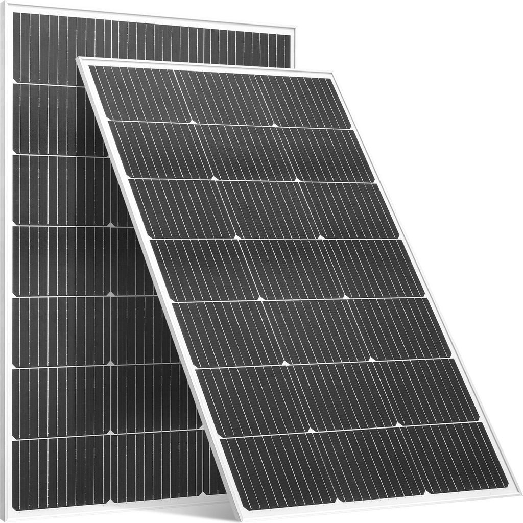 SucceBuy Monokristalline Solarmodule, 100 W im 2er-Set, PV-Modul mit MC4-Anschluss & robustem Aluminiumrahmen, Solarpanel IP65 wassergeschützt, id...