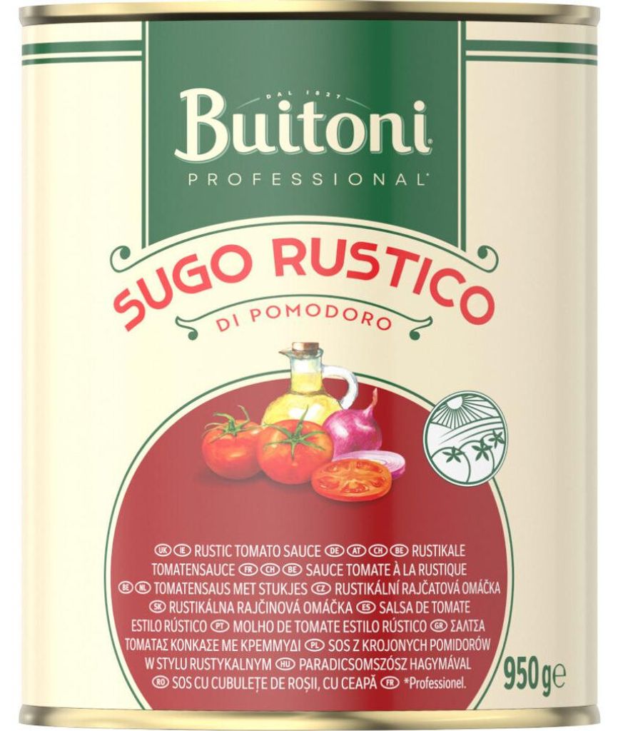 Buitoni Sugo Rustico Di Pomodoro Stückige Tomatensauce Dose 950g