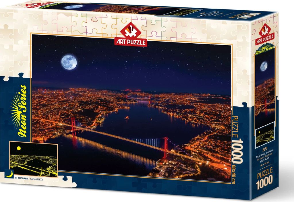 ART PUZZLE Beleuchtetes Puzzle Drei Brücken, Bosporus 1000 Teile