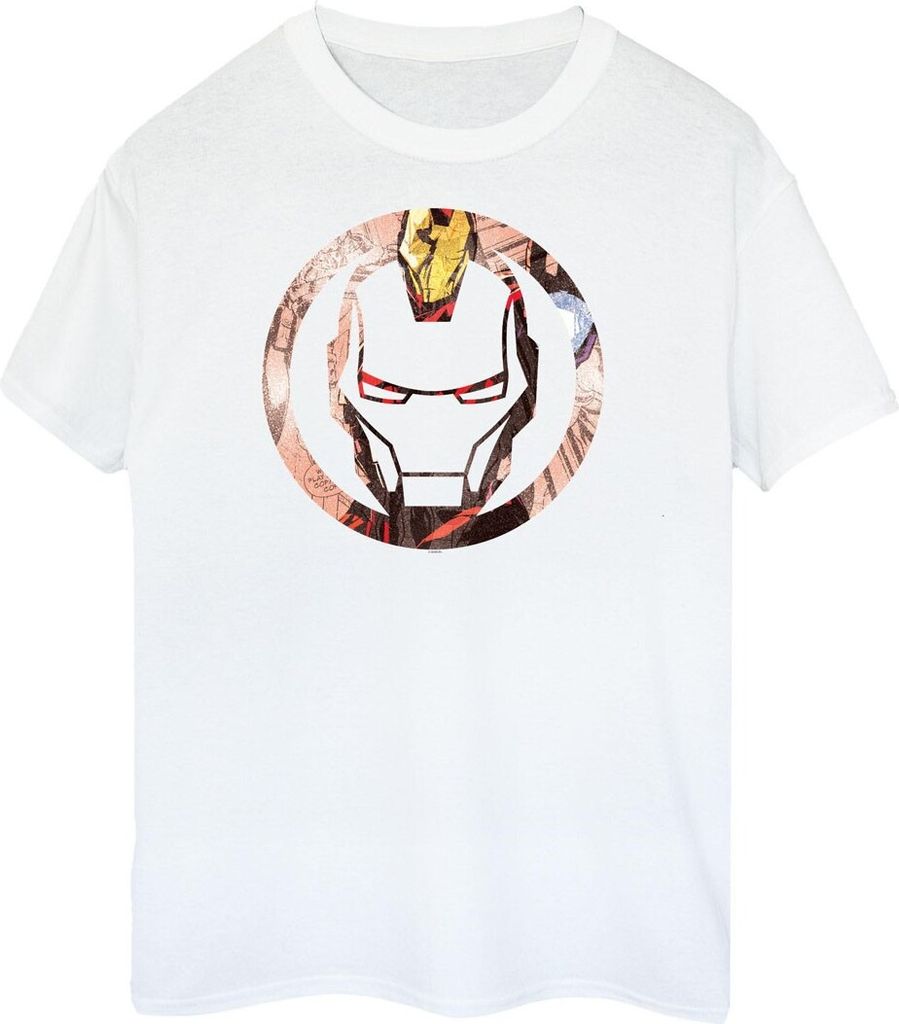 Iron Man - T-Shirt für Damen BI411 (XXL) (Weiß)