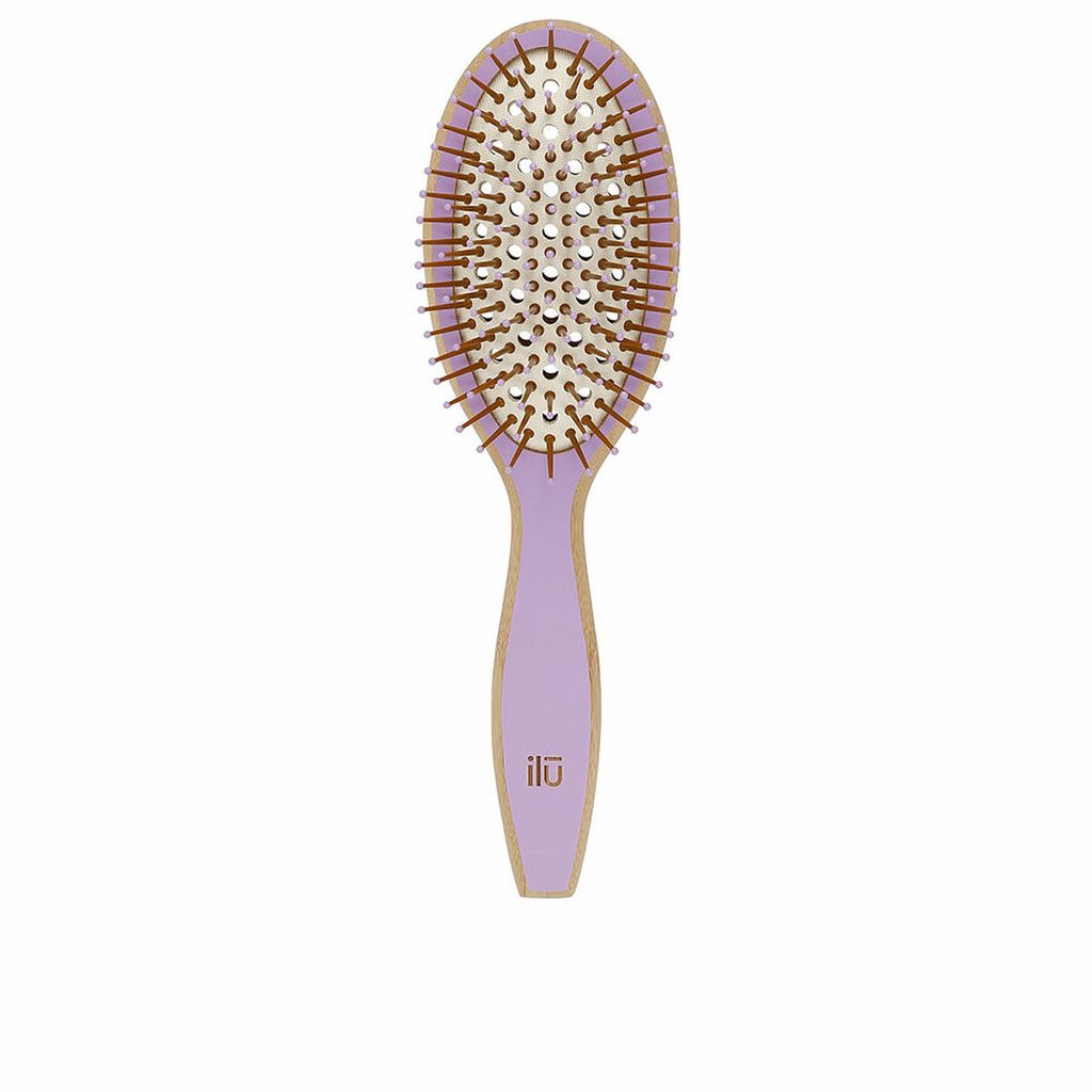 ILU by Tools For Beauty BambooM! Bamboo Oval Organic Bamboo De-Tangling Brush, Lavendel