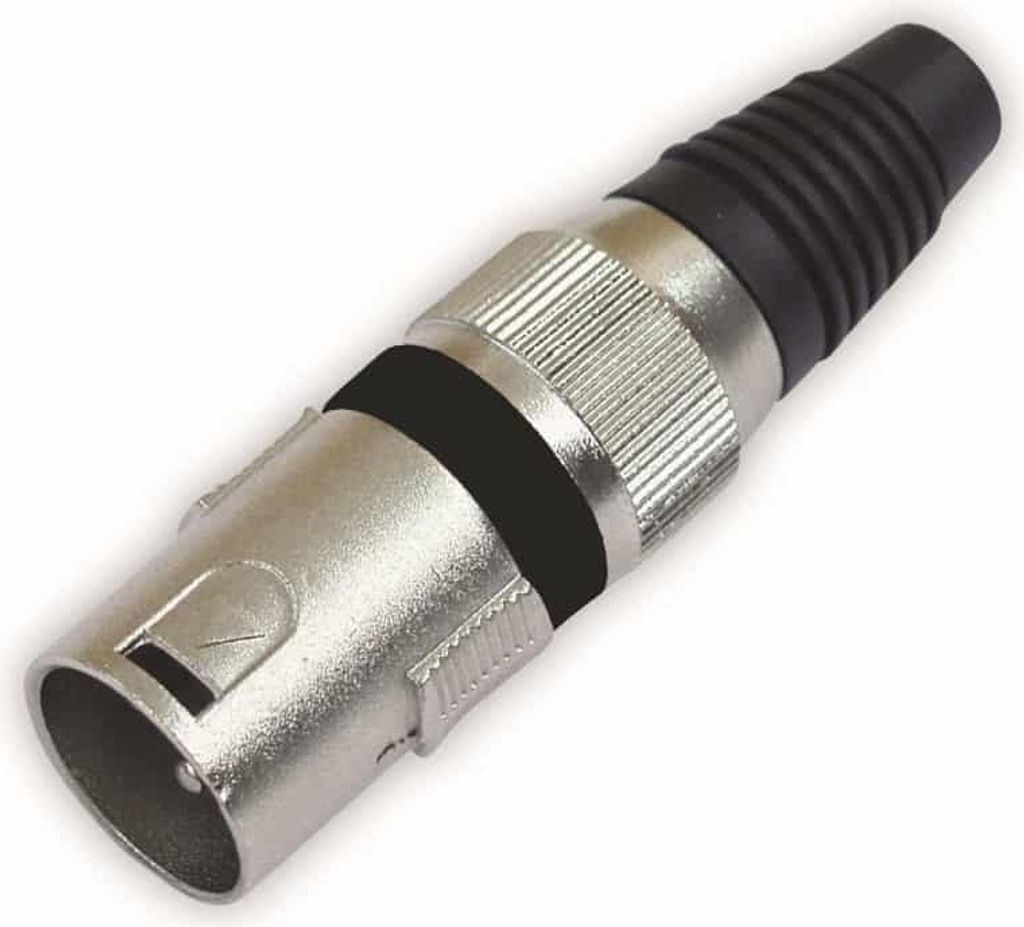 OMNITRONIC XLR Stecker 3pol sw 10x