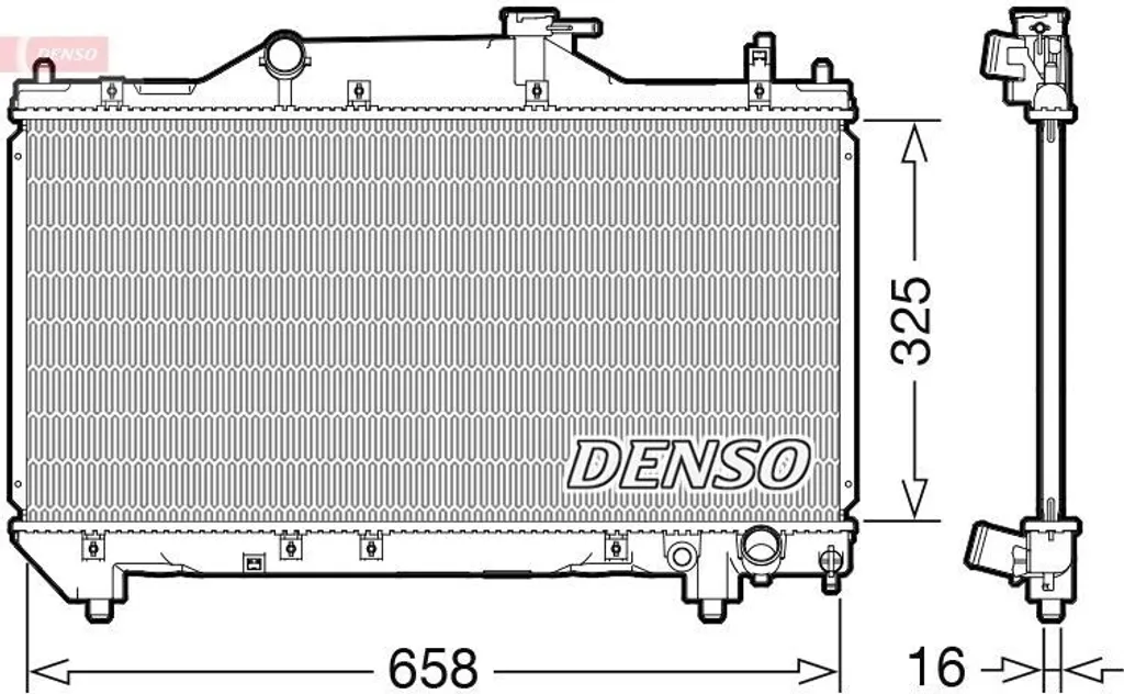 Radiateur moteur DENSO DRM50131 pour Avensis T22 OE 164000D080