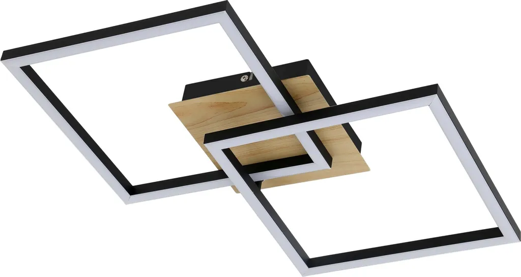 Plafonnier LED Ashton Rabalux Noir 400x400mm 24W 6589 Design Carré