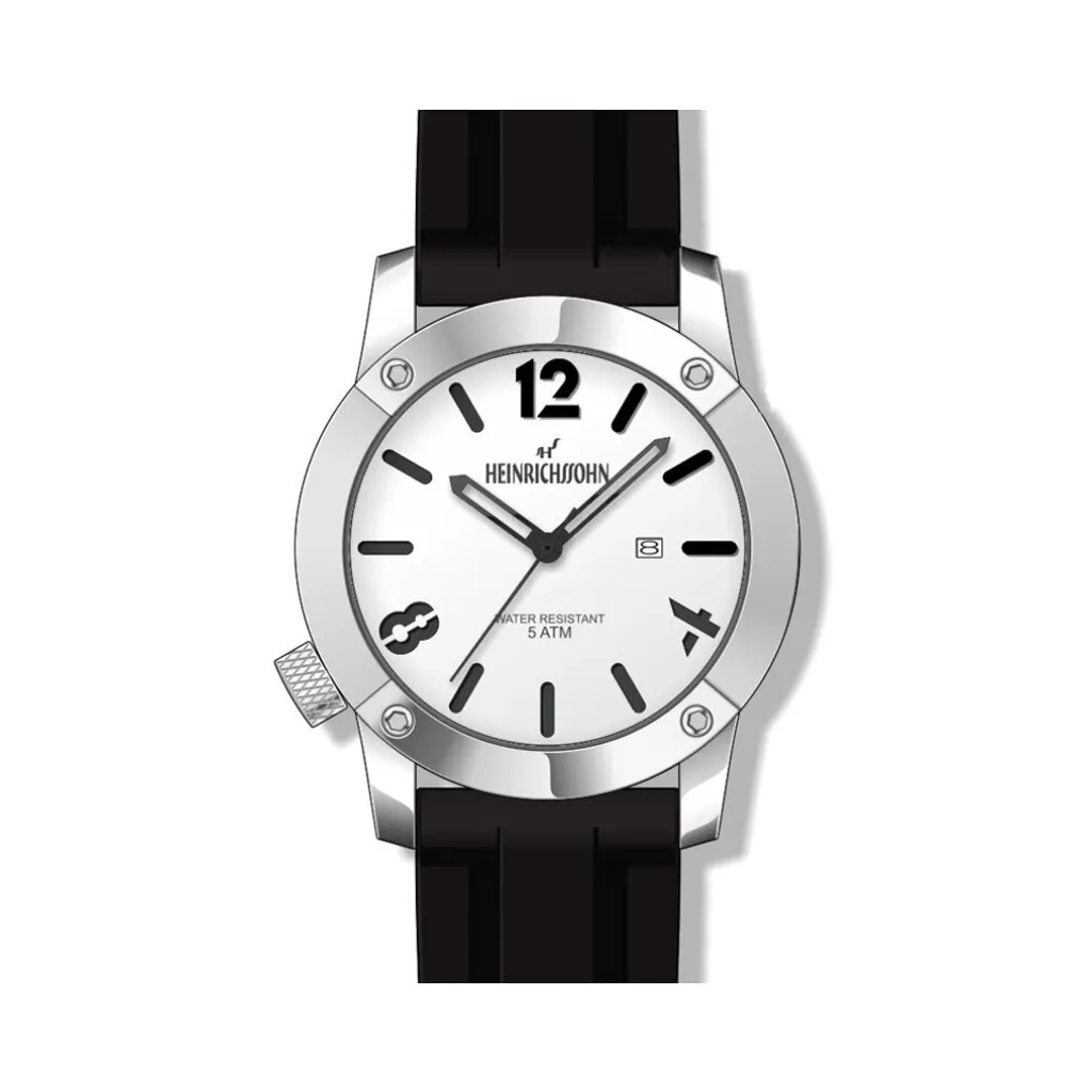 Heinrichssohn HS1014A Orologio Schalke - Acciaio e Silicone Sportivo