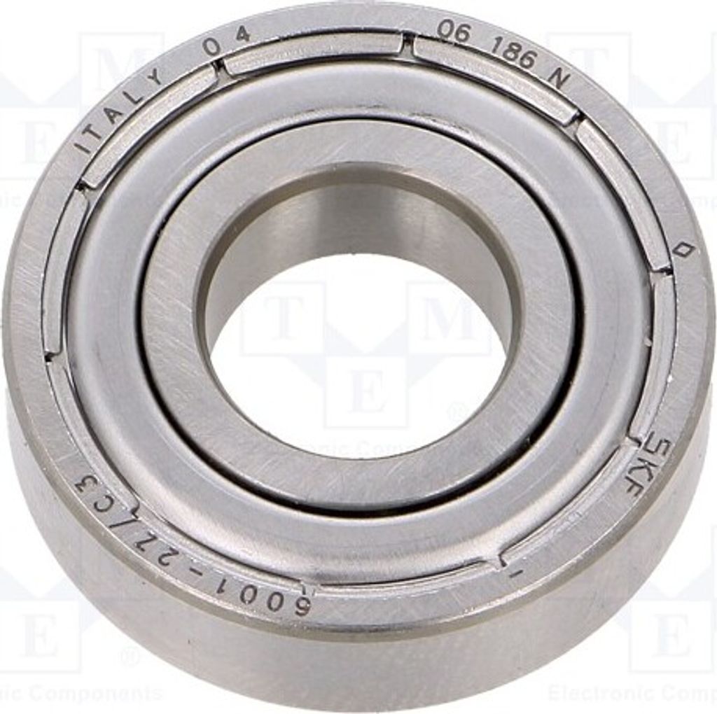 1x Lager: Kugel einreihig W: 8mm ØAußen: 28mm ØInn: 12mm Lager 6001-2Z/C3 SKF Wäl