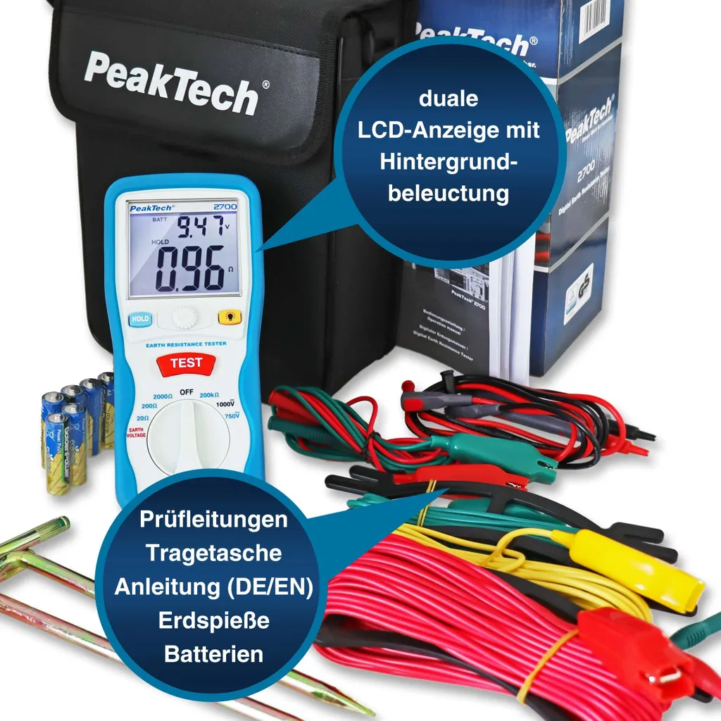 Détectez les défauts de terre avec le PeakTech 2700 - Sécurité Totale - 3