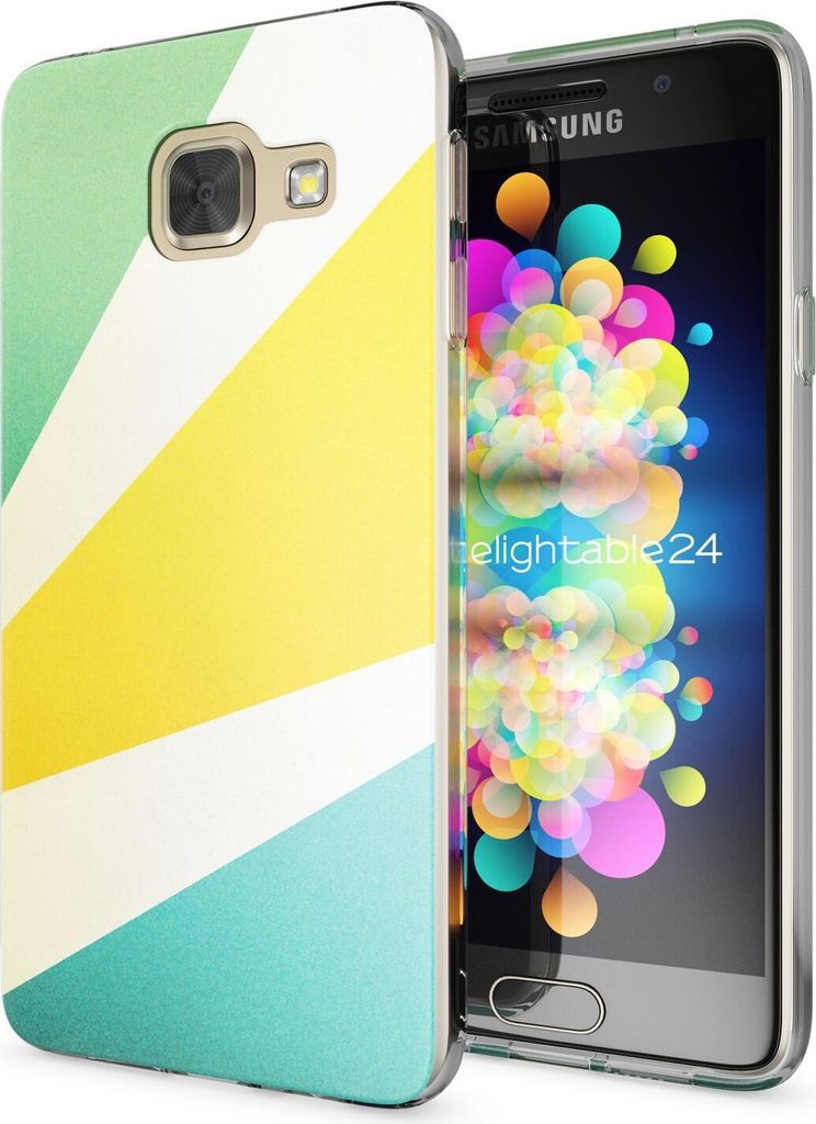 Samsung Galaxy A3 2017 Handy Hülle von NALIA, Motiv Case TPU Cover Schutz Bumper Retro
