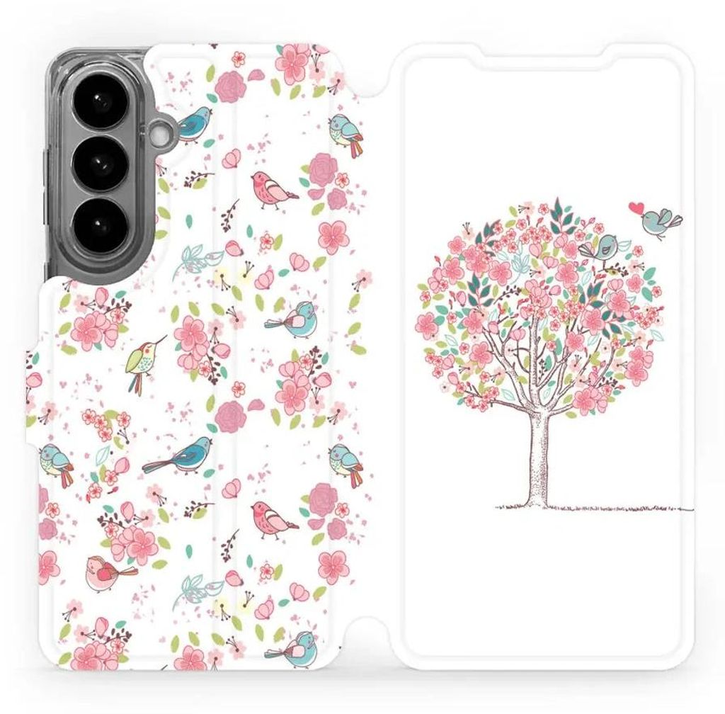 Handyhülle mit klappe für Galaxy S26 Plus, Mobiwear Book, Rosa Hain