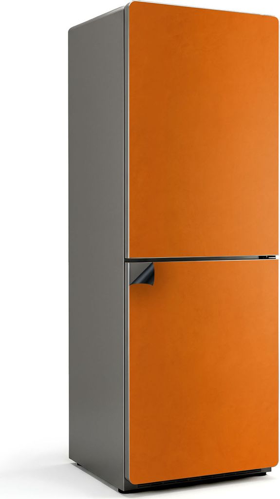 Farbe Orange – Magnetische Kühlschrank Abdeckung – Dekorfolie magnetisch Küche – Kühlschrank Magnet Deko – selbstklebende Magnettafel ...