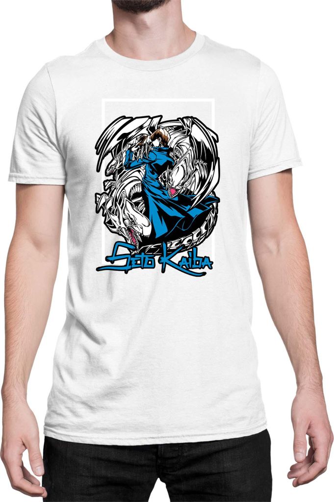 Herren T-Shirt Japan Manga Anime Comics Yu Gi 030, Man 5XL / Weiß