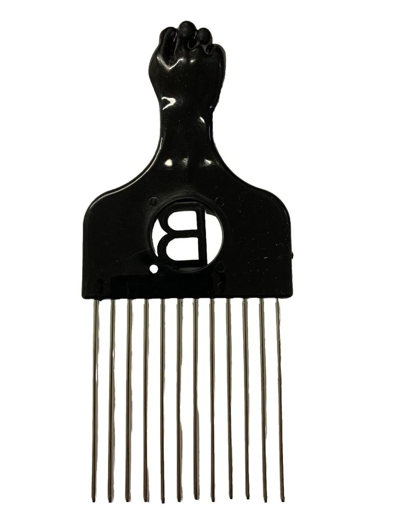 Robuster Afro Metallkamm mit starken Zähnen für professionelle und tägliche Haarpflege