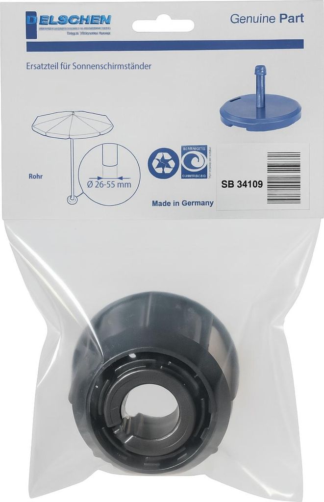Delschen SB34109G Überwurfmutter mit Adapterset für Produktbild 
