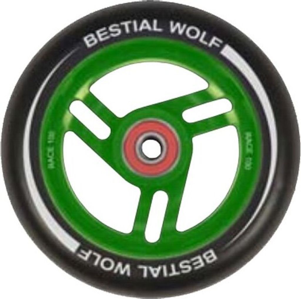 Bestial Wolf Race 100 mm Rad schwarz-grün