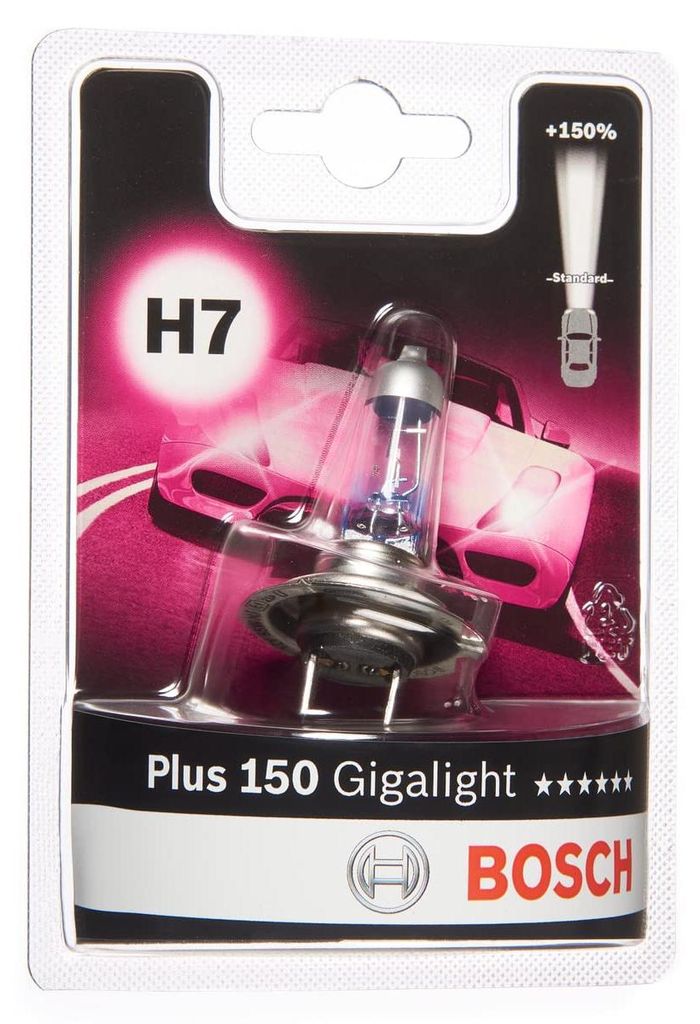 Bosch H7 Plus 150 Gigalight Halogen-Glühlampe für Produktbild 