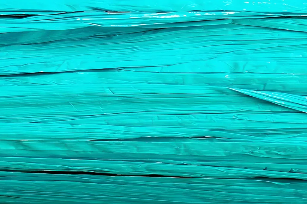 Lien de Décoration Turquoise Mat 30m Noble Bast pour Loisirs Créatifs