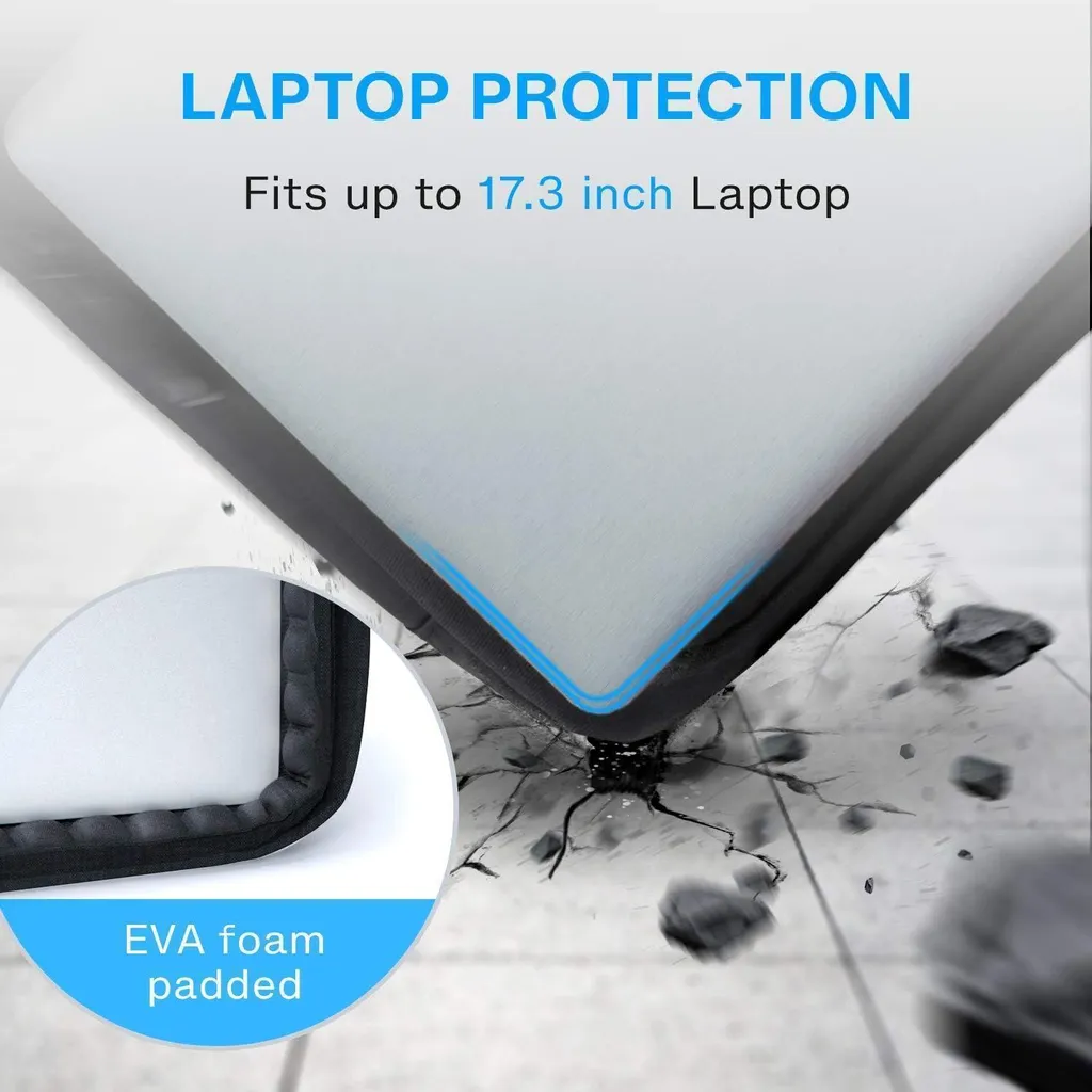 Mallette PC 17,3 pouces extensible noire avec compartiment sécurisé TSA - 7
