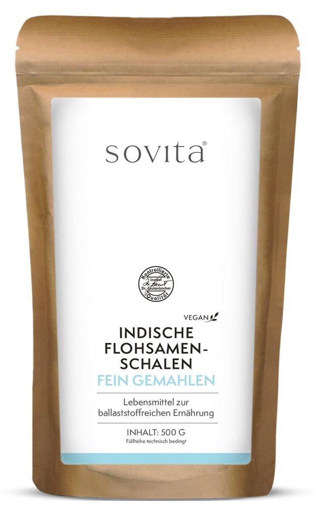 Sovita Indische Flohsamenschalen Plv.z.H.e.L.z.E. 500 g Produktbild 