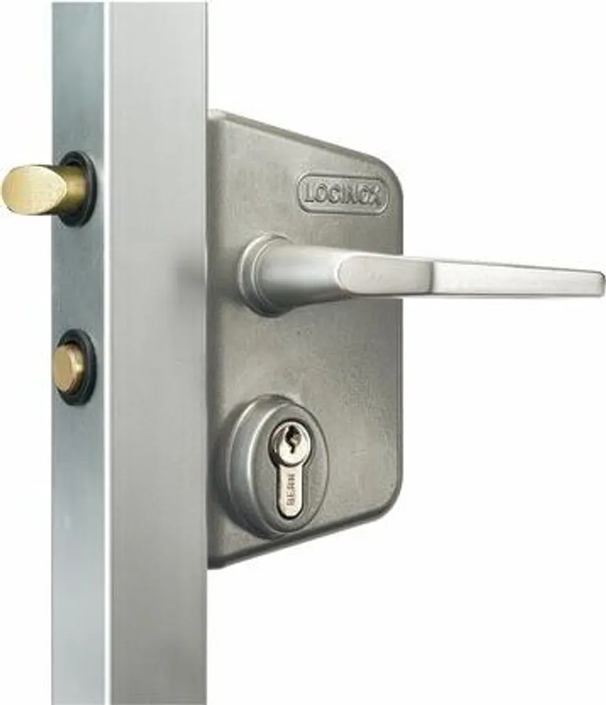 Serrure de portail Locinox LCKX30 avec cylindre pour profil carré 30-50mm