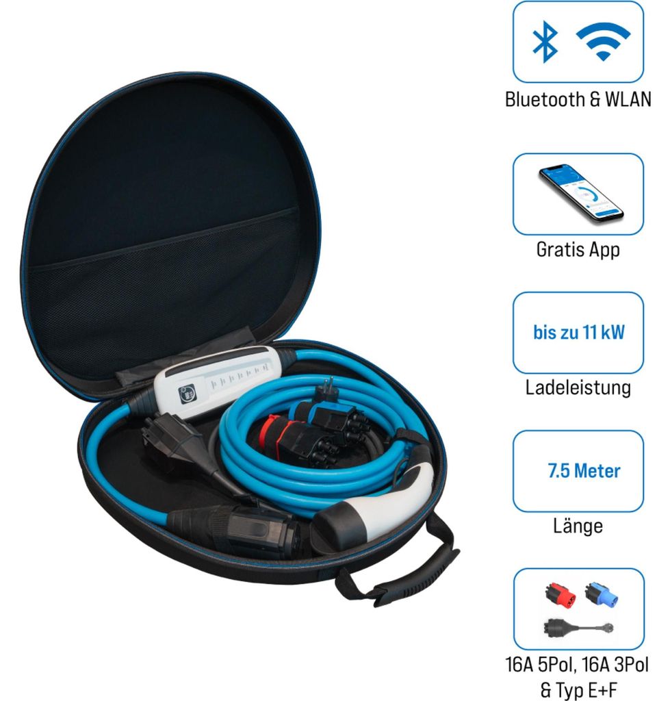 NRGkick 17701093, Blau, Wand, Aktivität, Typ 2, IP67, Produktbild 