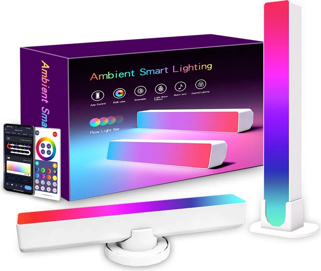 Lampe LED Anti-Fatigue Oculaire pour Écran PC et TV RGB avec Télécommande