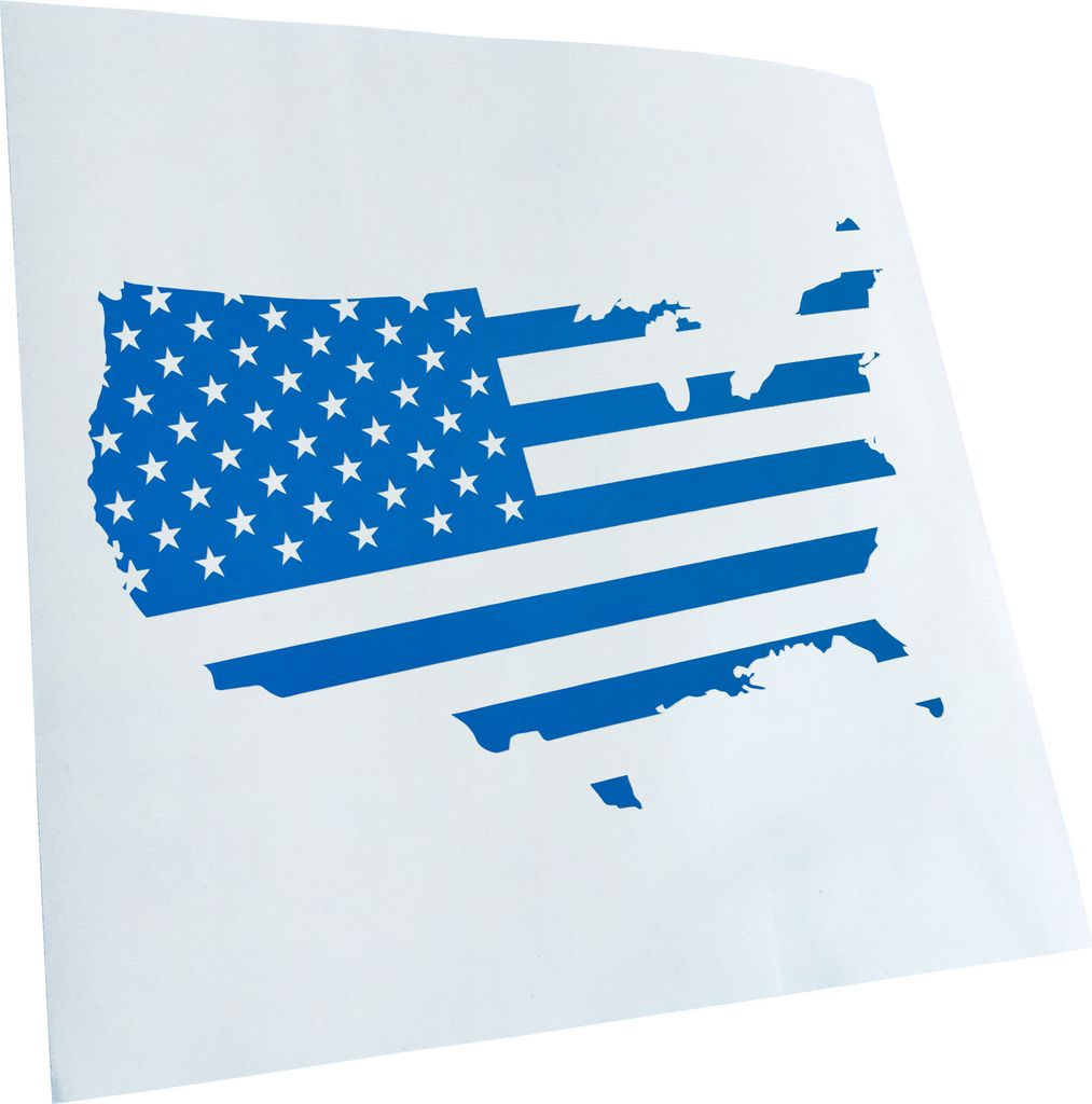 Kiwistar - Autoaufkleber - Flagge der Vereinigten Staaten Heckscheibe - Aufkleber für Auto Kfz Fahrrad, LKW, Truck Mofa