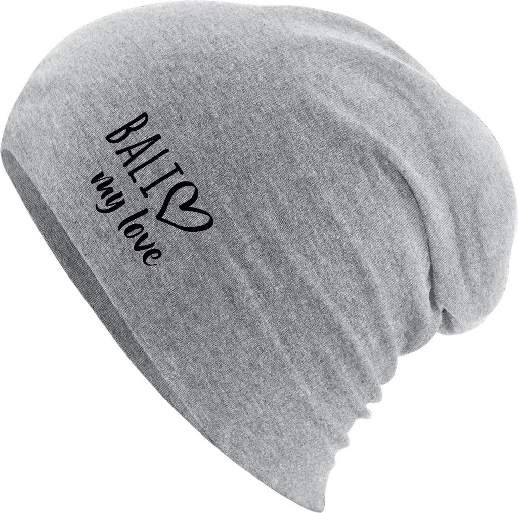 Huuraa Beanie Bali my love Heather Grey One Size Baumwolle Produktbild 