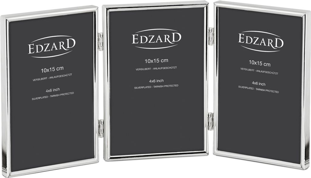 EDZARD Fotorahmen Genua 3x 10x15 cm