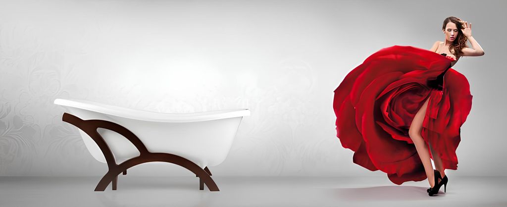 Exclusive Badewanne Weiß Bade Wannen freistehende Acrylwanne Design Wanne Bad