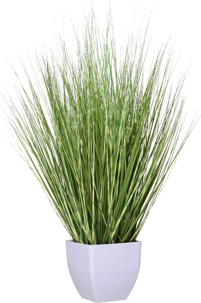 Plante artificielle ZEBRA VIVANNO Conique Vert Rayé de 80 cm de haut